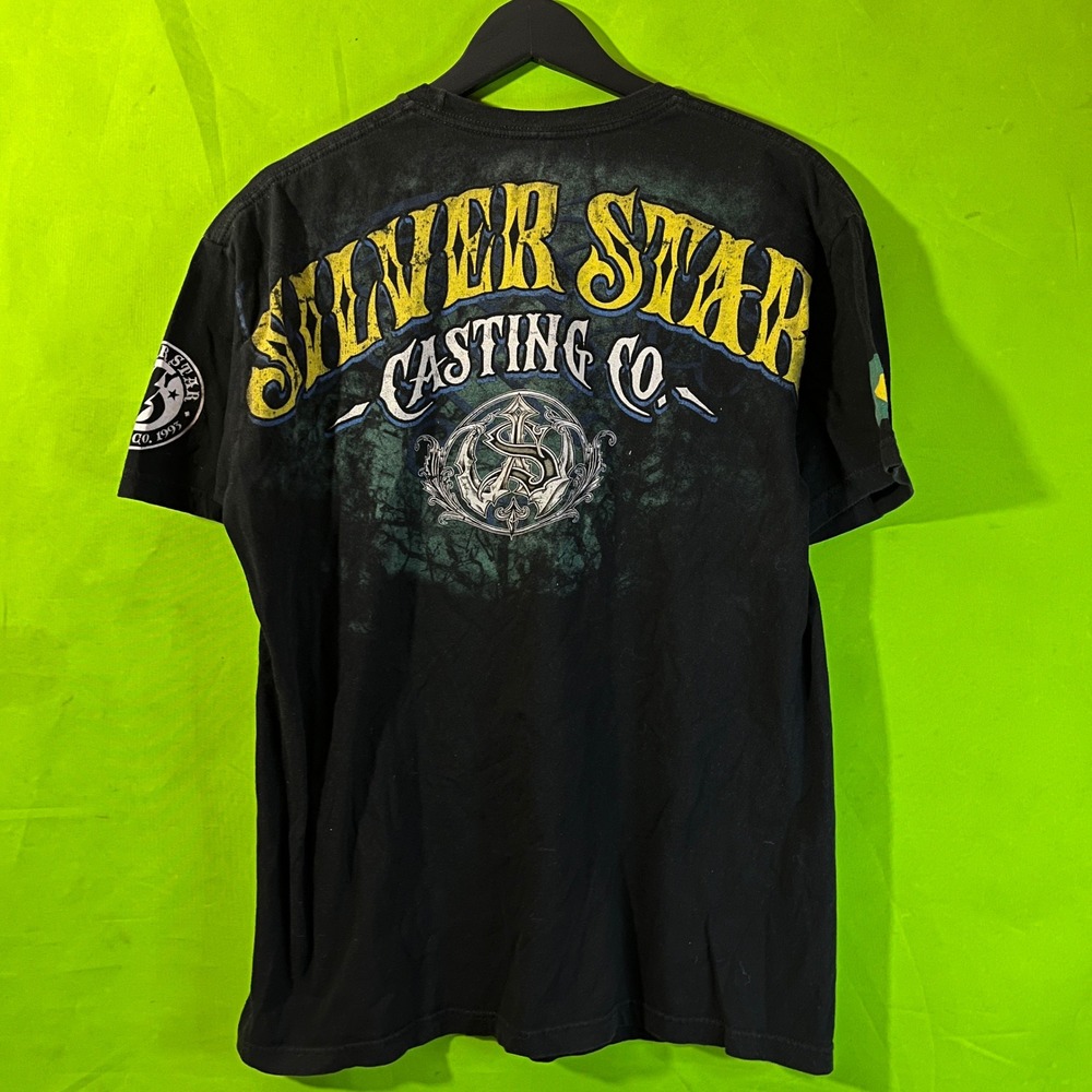 Silver Star Casting Co Wanderlei Silva MMA Shirt Mens Large Black Brazil Graphic - Picture 2 of 5